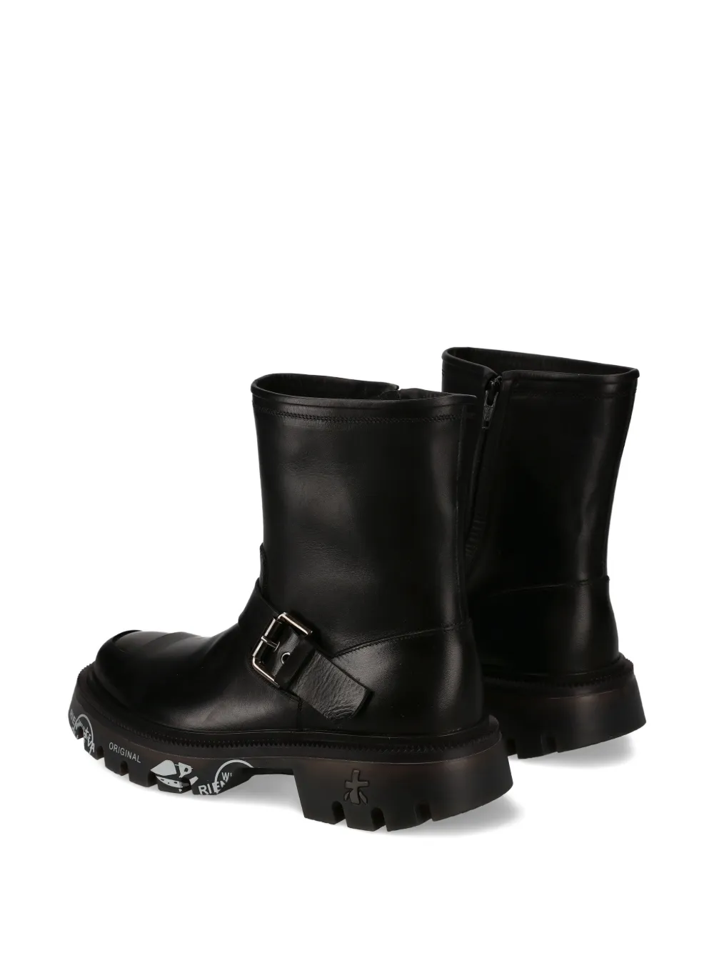 Premiata Camden 464 Buckle Boots In Black