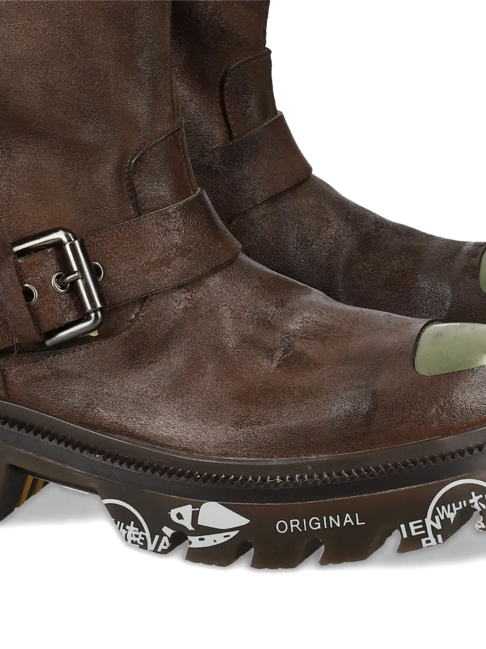 Premiata Camden 465 Buckle Boots In Brown