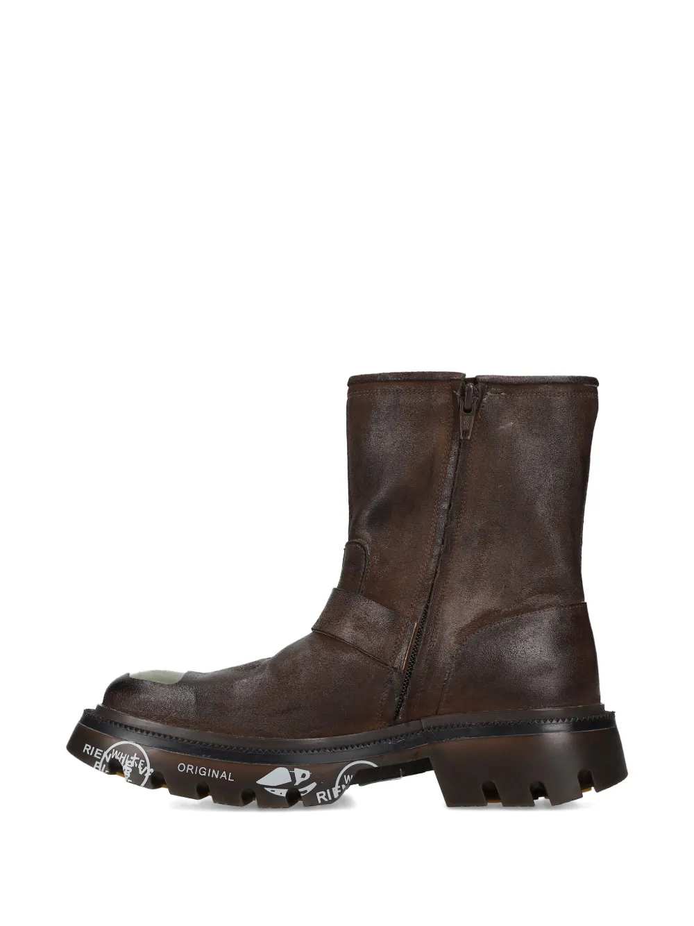 Premiata Camden 465 Buckle Boots In Brown
