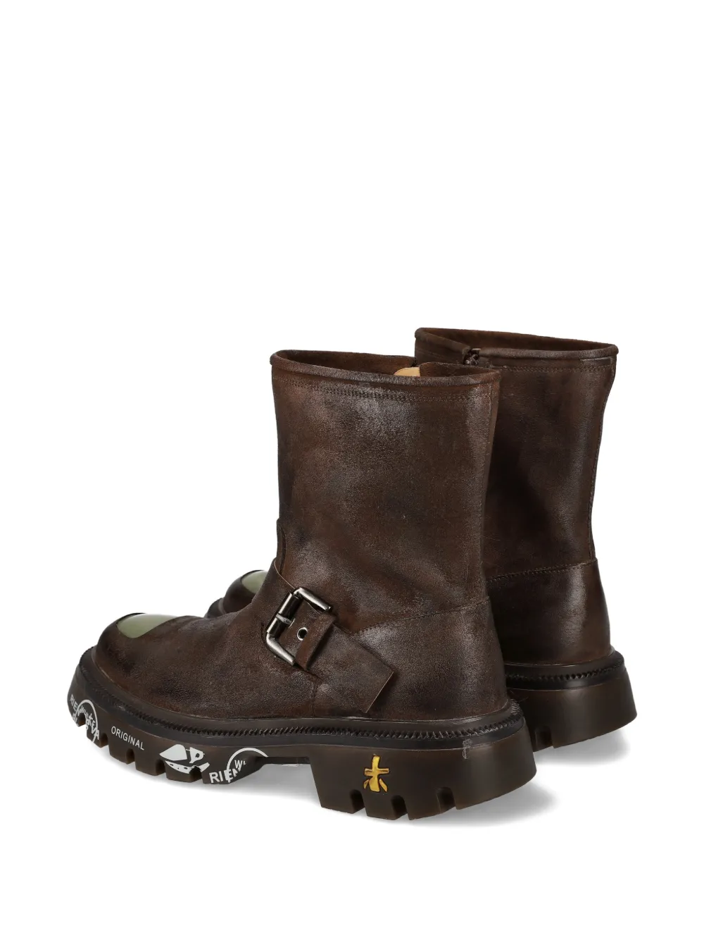 Premiata Camden 465 Buckle Boots In Brown