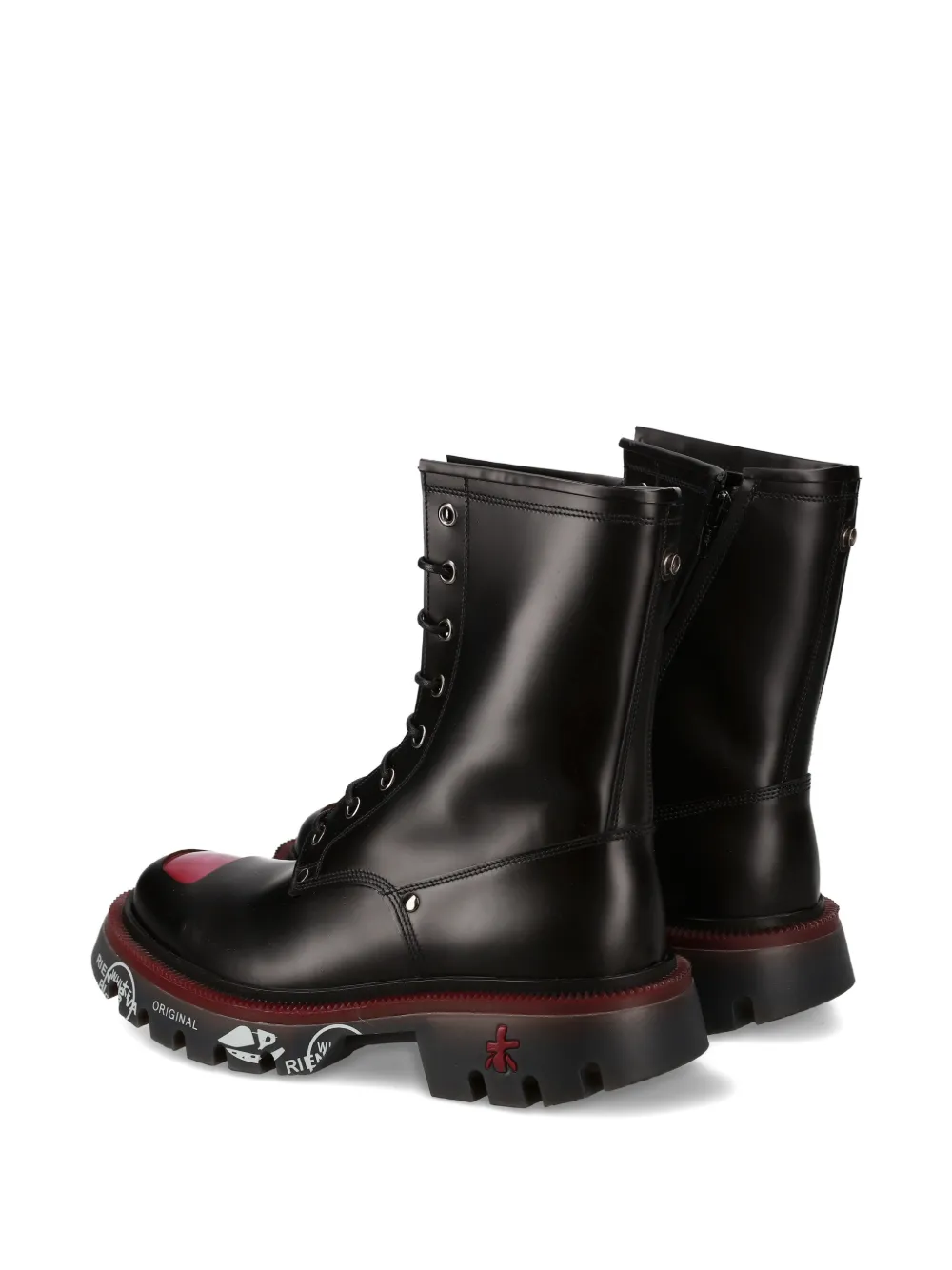 Premiata Brixtond 463 veterlaarzen met rits Zwart