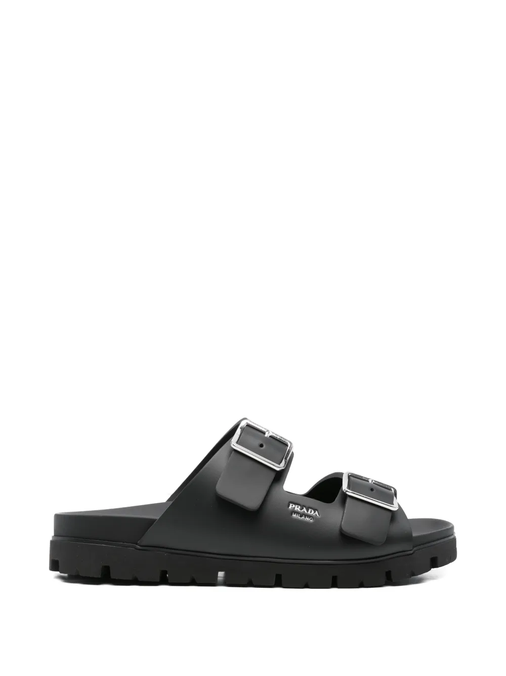 Prada buckle strap sandals - Nero
