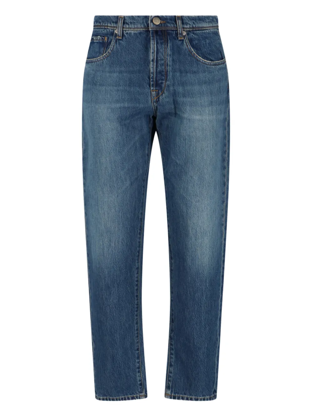 Incotex belt-loops trousers | Blue | Image 1