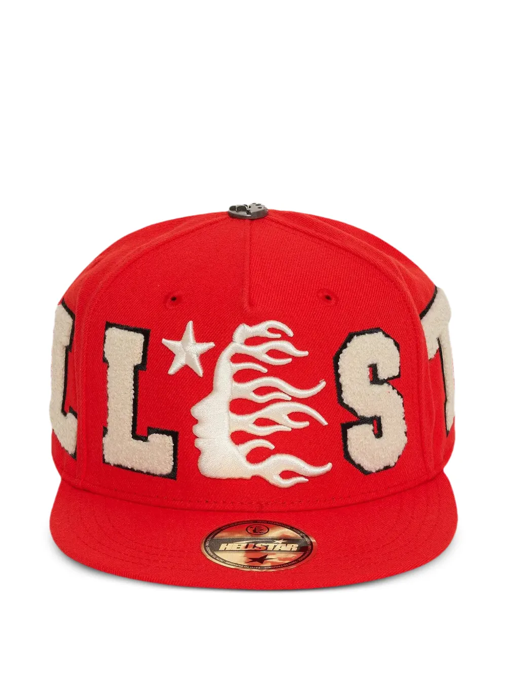 HELLSTAR OG patch fitted Hat | Red | Image 1