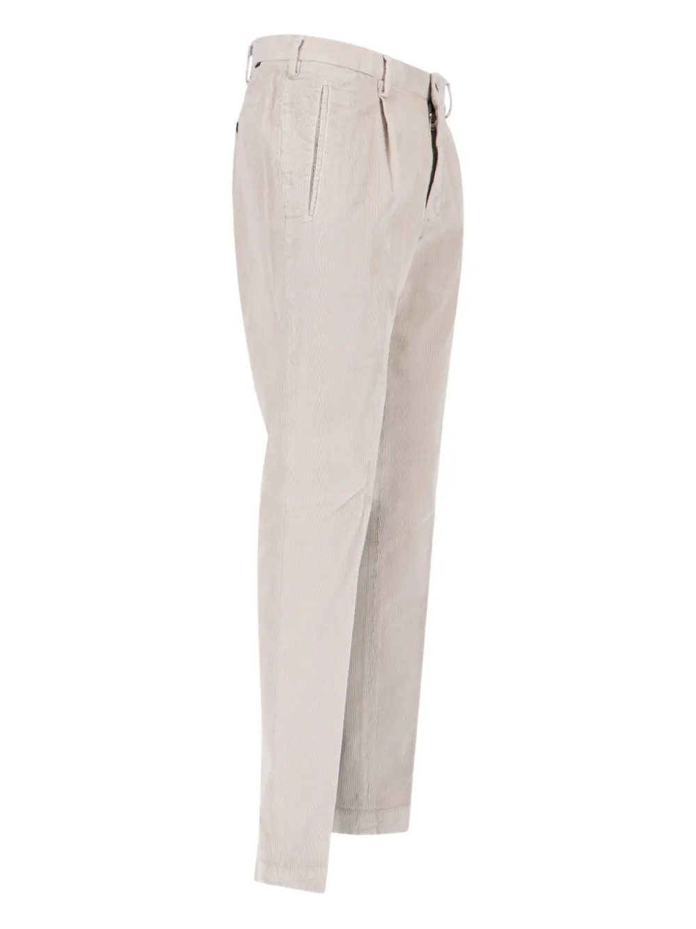 Incotex Ribfluwelen broek Beige