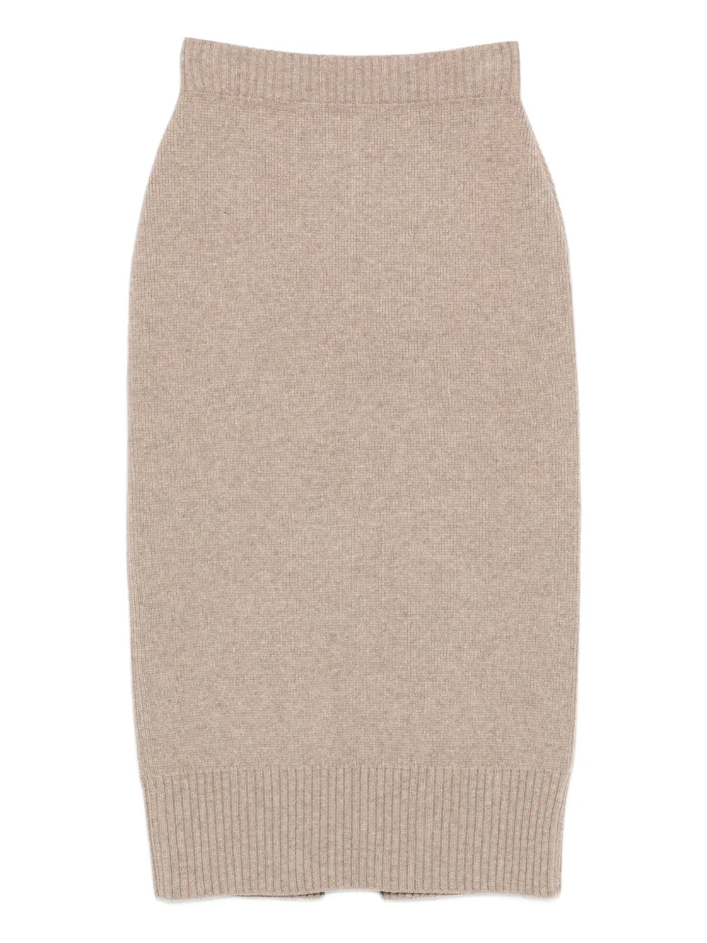 Tela Wool Midi Skirt In Neutral