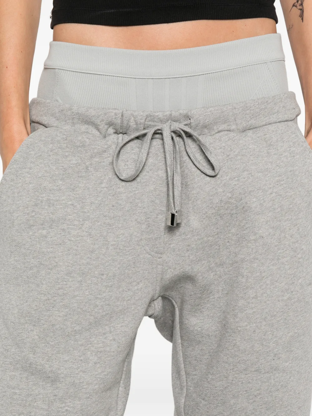 The Attico Broek met trekkoord Grijs