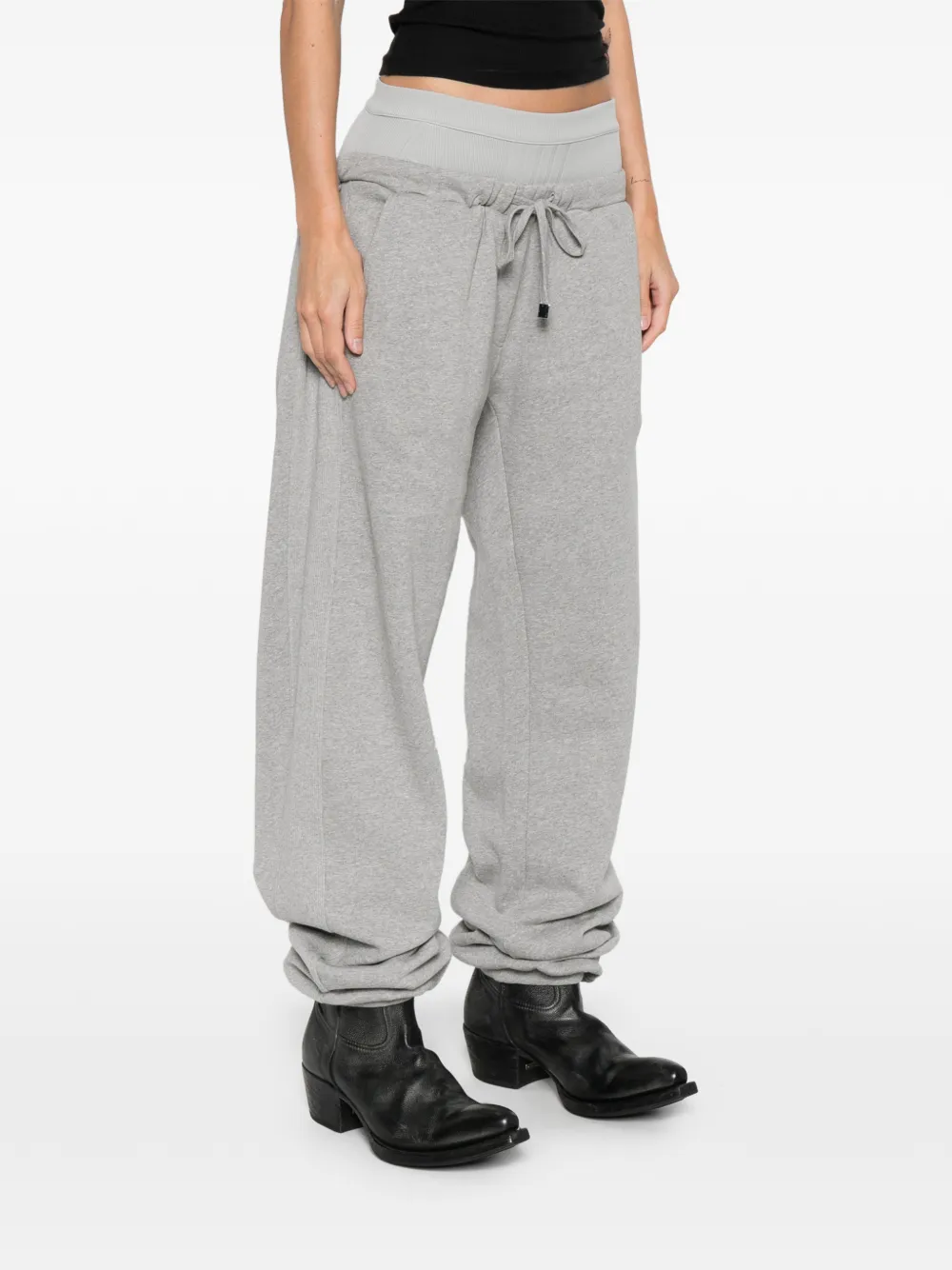 The Attico Broek met trekkoord Grijs