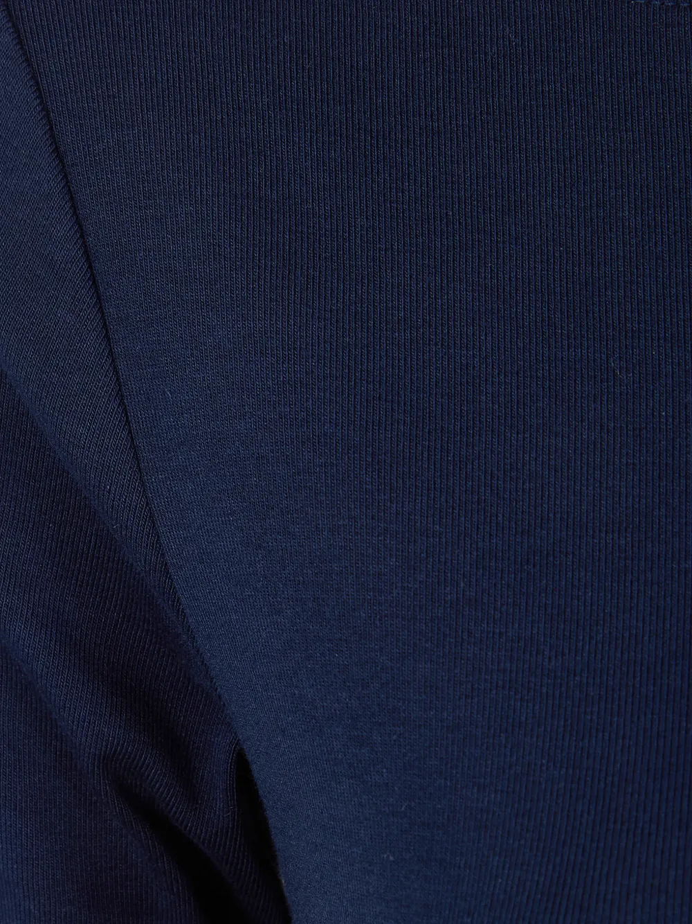 Ralph Lauren Boat-neck Midi Dress In Blue