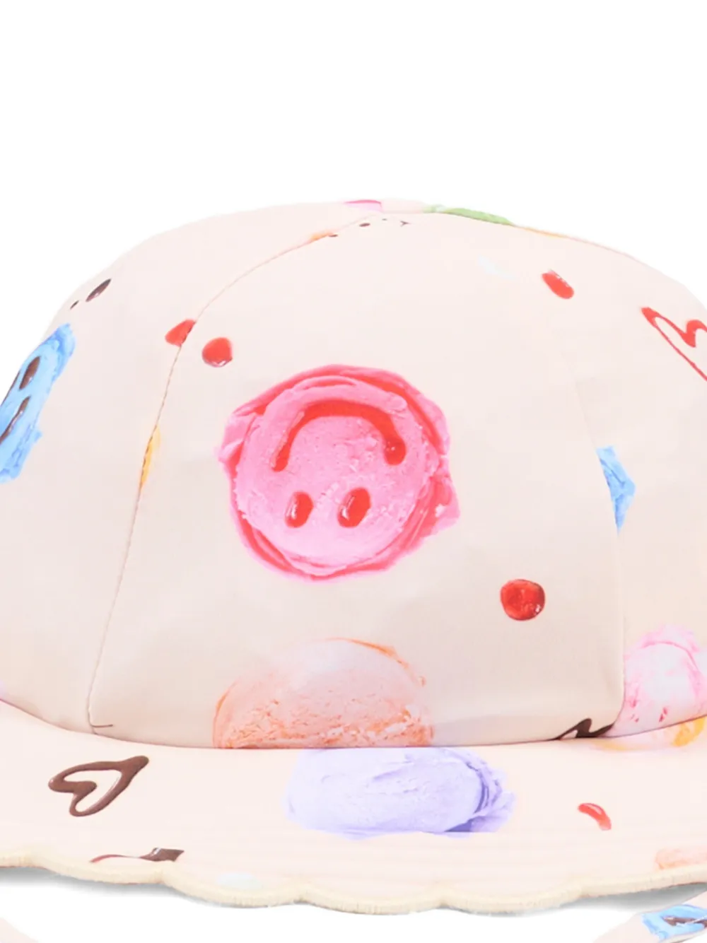 Molo Zonnehoed met print Beige