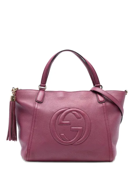 Gucci Pre-Owned 2016-2025 Small Pebbled Leather Soho Cellarius satchel