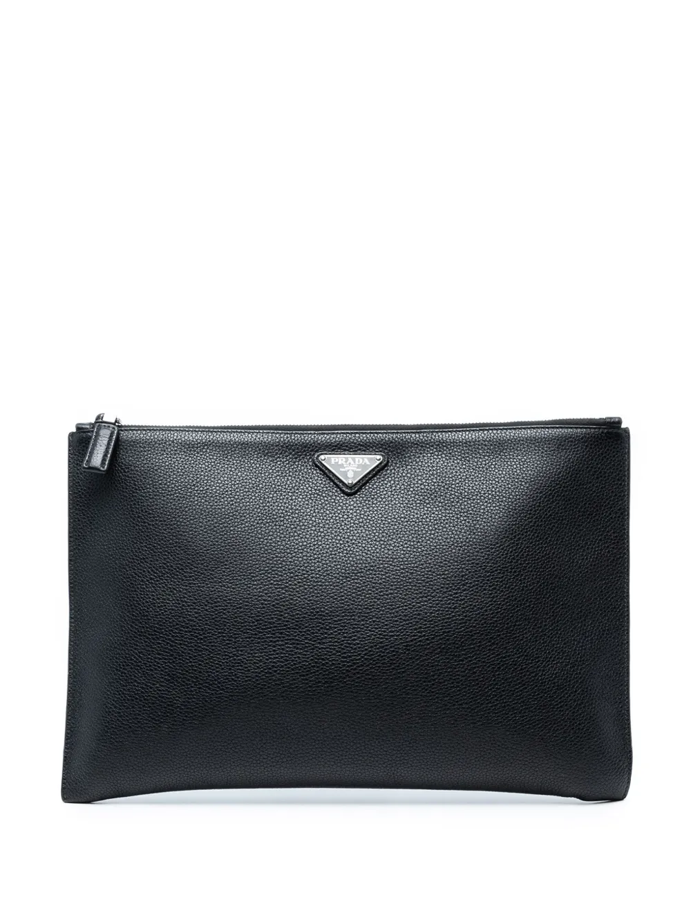 Prada Pre-Owned 2013-2025 Vitello Phenix clutch bag - ブラック