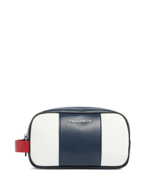 DSQUARED2 stripe-detailed wash bag