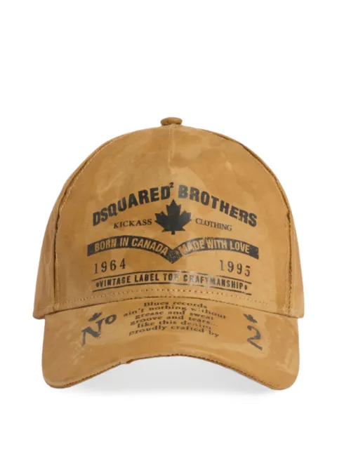 DSQUARED2 text-print baseball cap