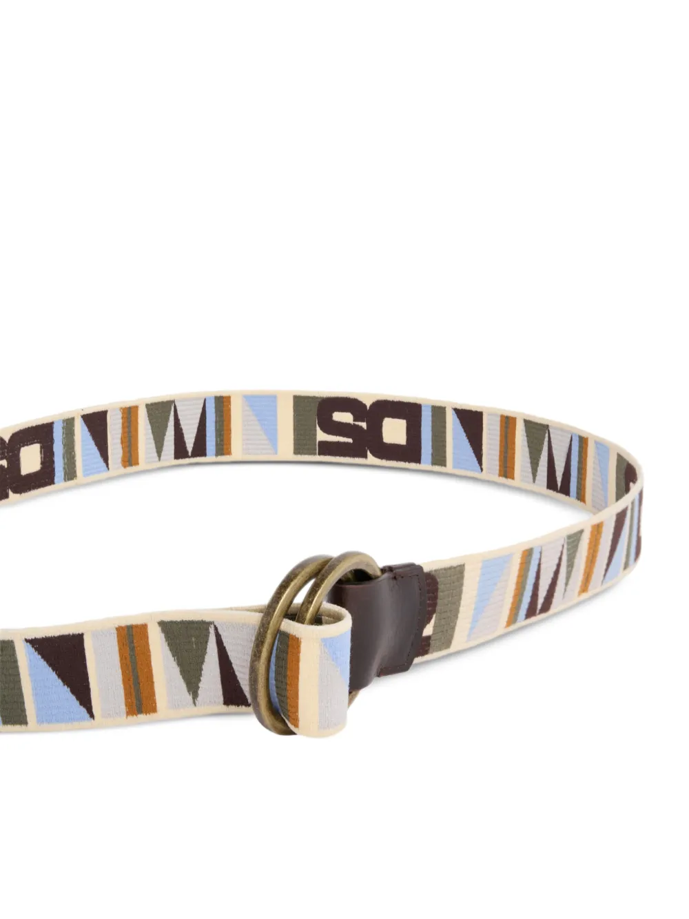  Dsquared2 Geometric-print Belt - Neutrals 