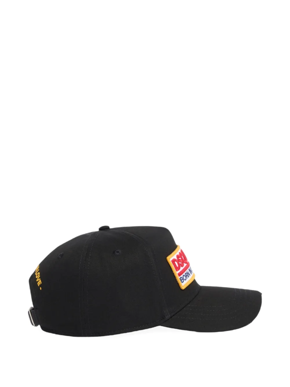 DSQUARED2 Honkbalpet met logopatch Zwart