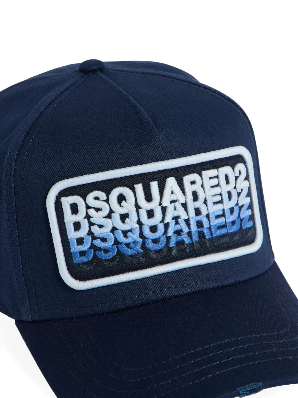 DSQUARED2 Honkbalpet met geborduurd logo Blauw