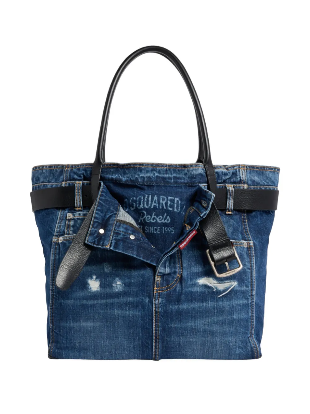 DSQUARED2 Borsa tote denim - Blu