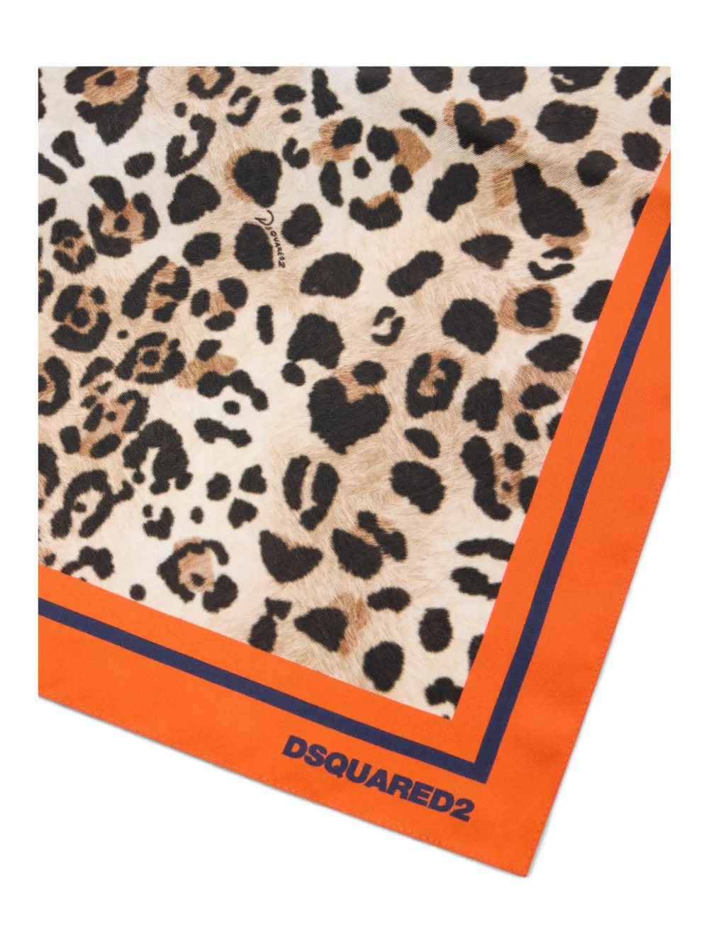  Dsquared2 Wild2 Leopard Print Scarf - Neutrals 