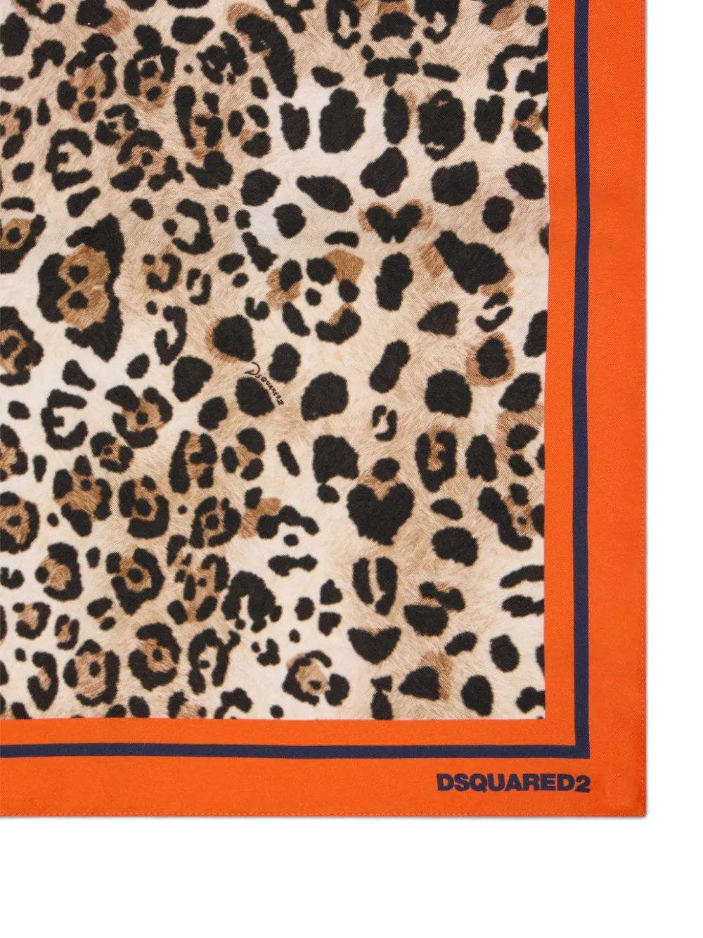  Dsquared2 Wild2 Leopard Print Scarf - Neutrals 