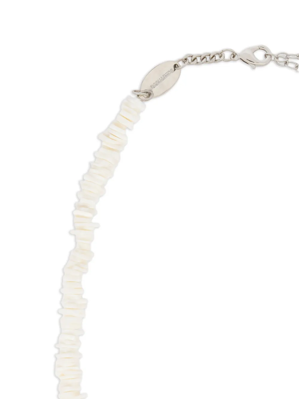 Dsquared2 Shell Chain Necklace - White 