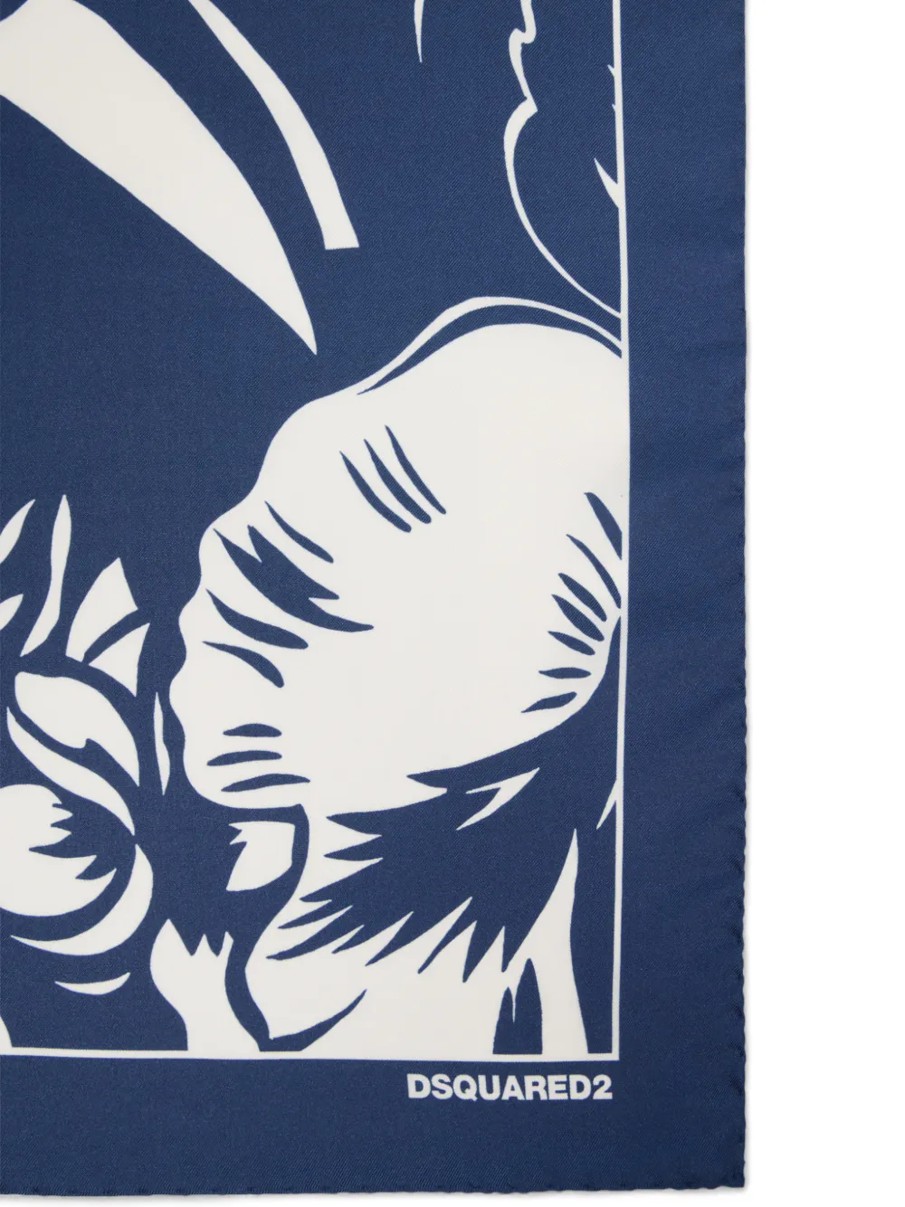  Dsquared2 Dancing Flowers Scarf - Blue 