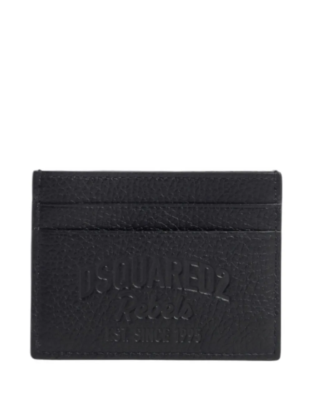 Dsquared2 Rebels Embossed Card Holder In Black