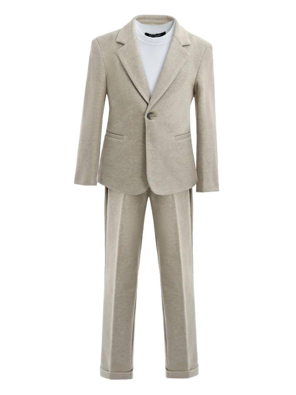 Moustache single-breasted suit set (set of two) | Neutrals | Image 1