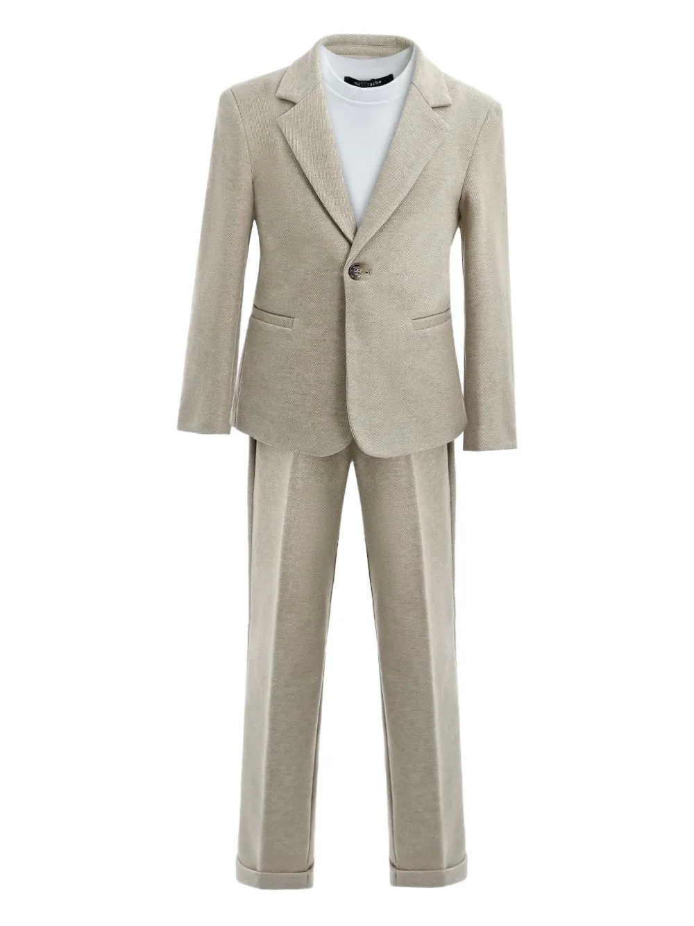 Moustache single-breasted suit set (set of two) | Neutrals | Image 1