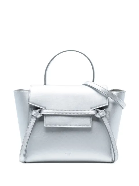 Celine Pre-Owned 2018 Nano Laminated Calfskin Belt Bag satchel