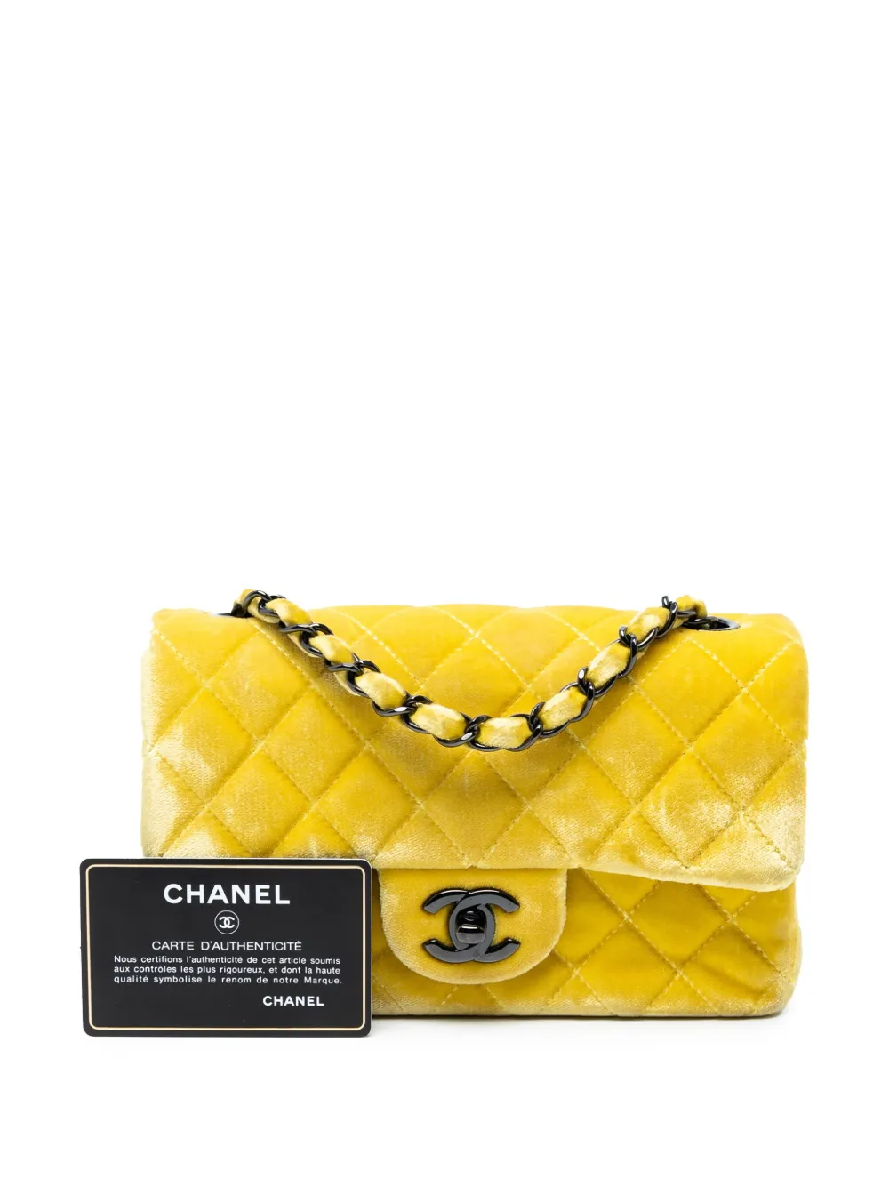 2014-2015 Mini Rectangular Classic Velvet Single Flap Crossbody Bag