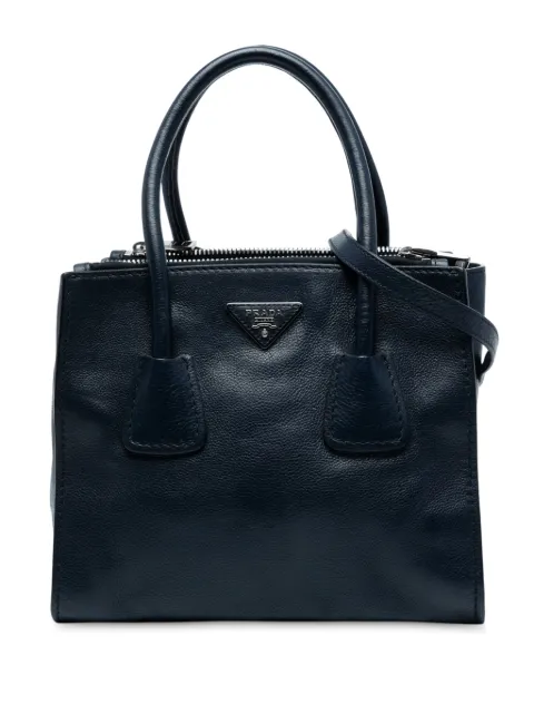 Prada Pre-Owned 2000-2025 Small Glace Calf Twin Pocket satchel