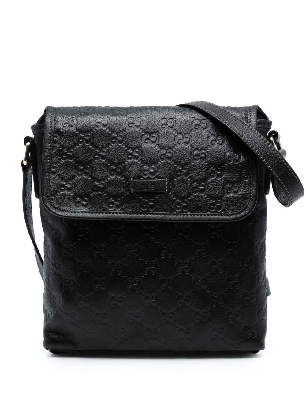 Gucci Pre-Owned 2016-2025 Guccissima crossbody bag - ブラック