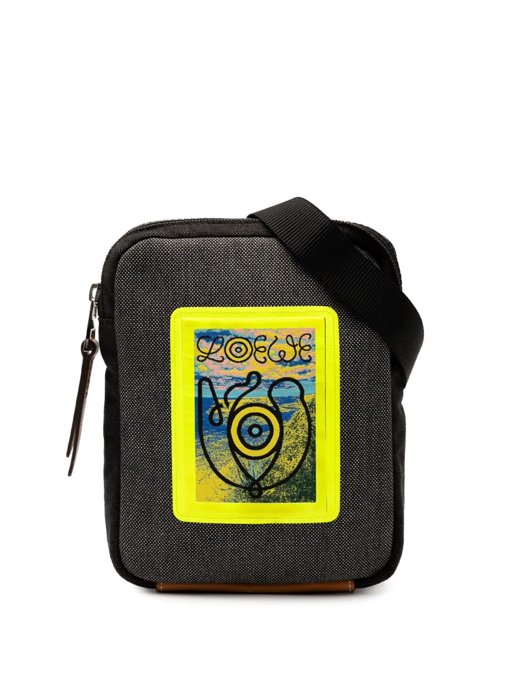 Loewe Pre-Owned 2019 Canvas Eye Loewe Nature Neck Pouch crossbody bag | Grey | Image 1