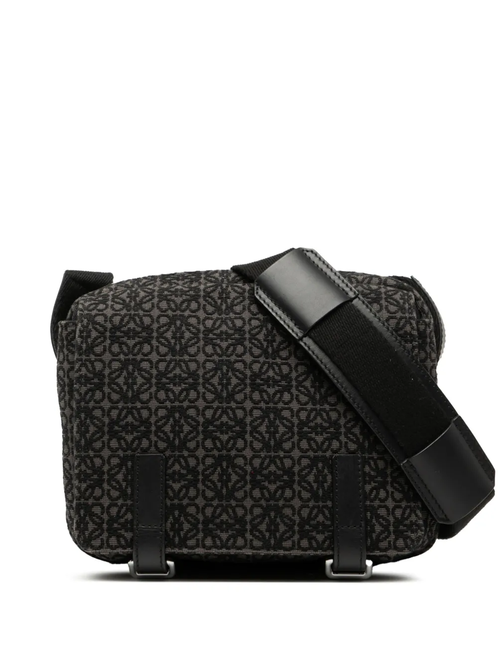 Loewe Pre-Owned 2021 XS Anagram Canvas Military Messenger Bag