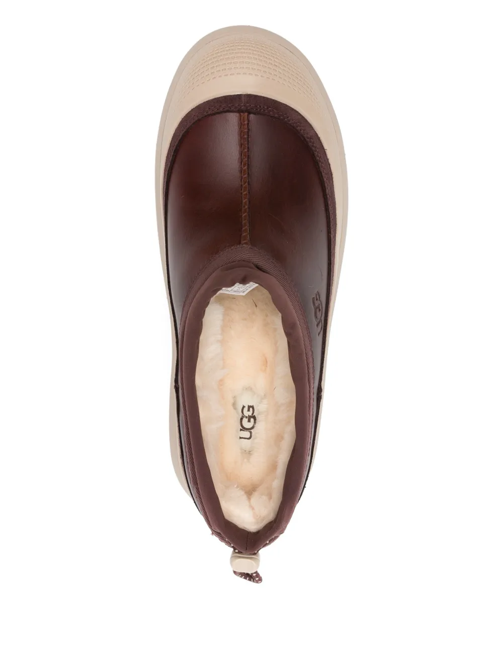 UGG Tasman Weather Hybrid loafers met plateauzool Bruin