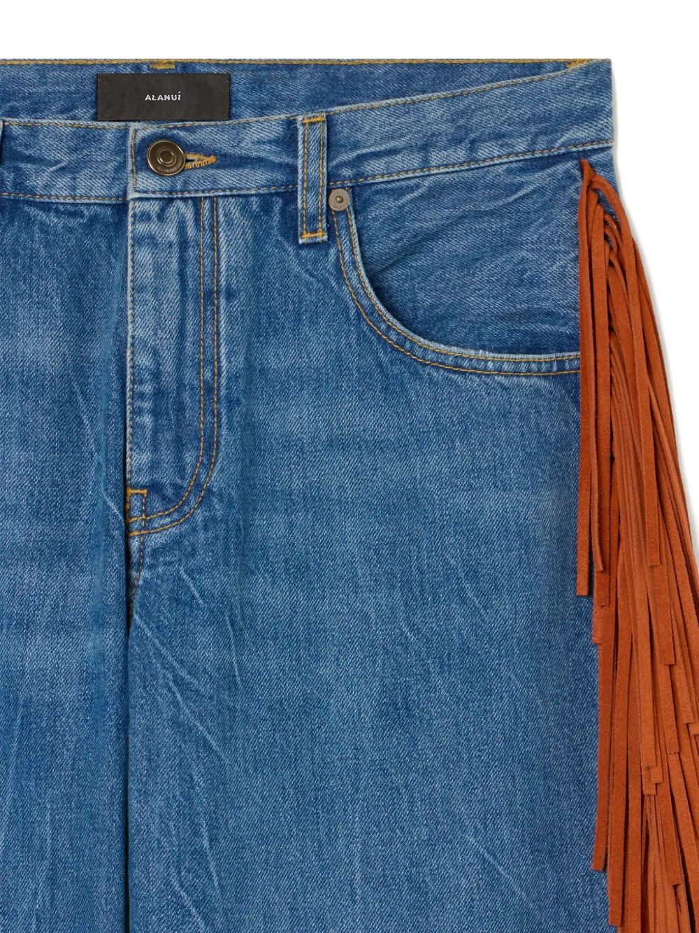 Alanui Golden Dusk denim jeans Blauw