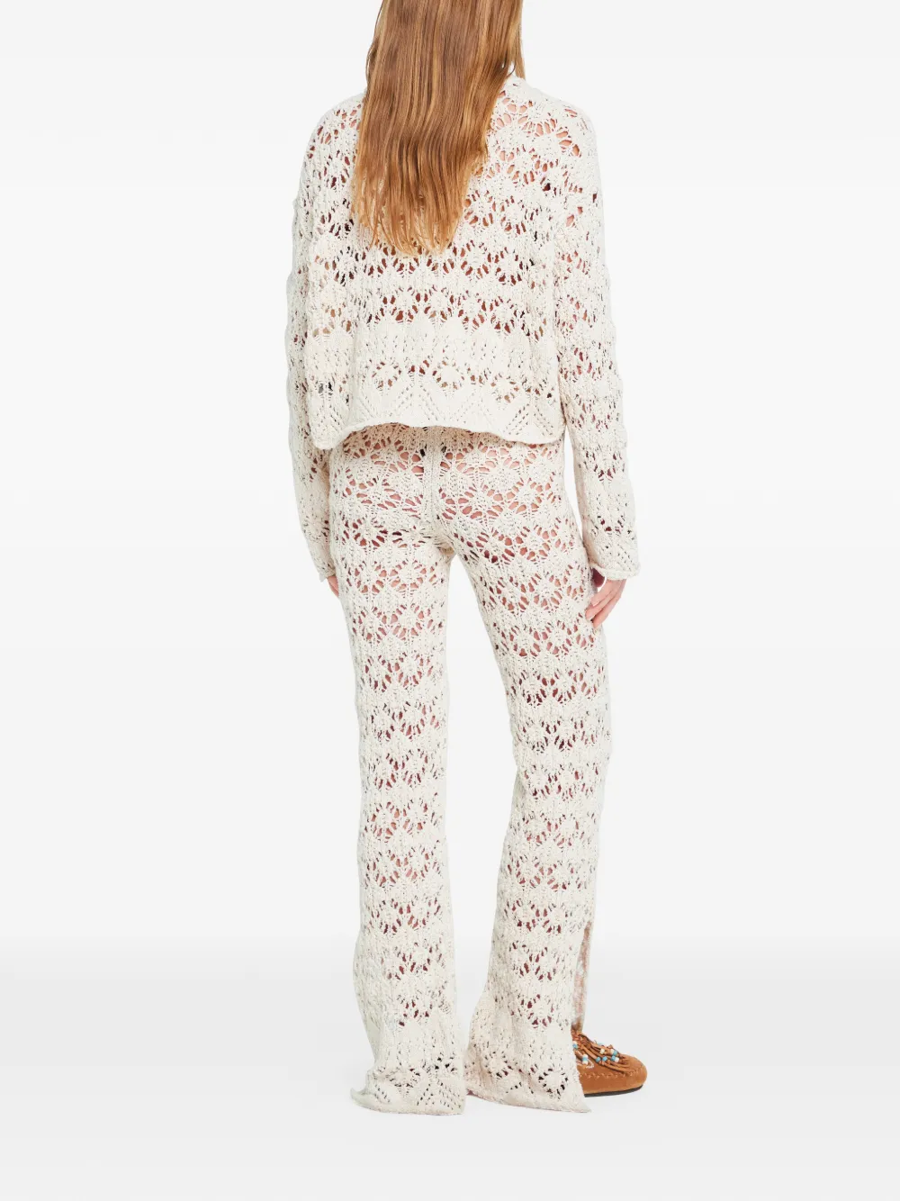  Alanui Lagoon Romance Buttoned Cardigan - White 