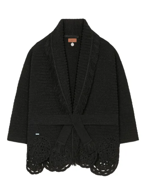 Alanui Island Memories fringed cardi-coat