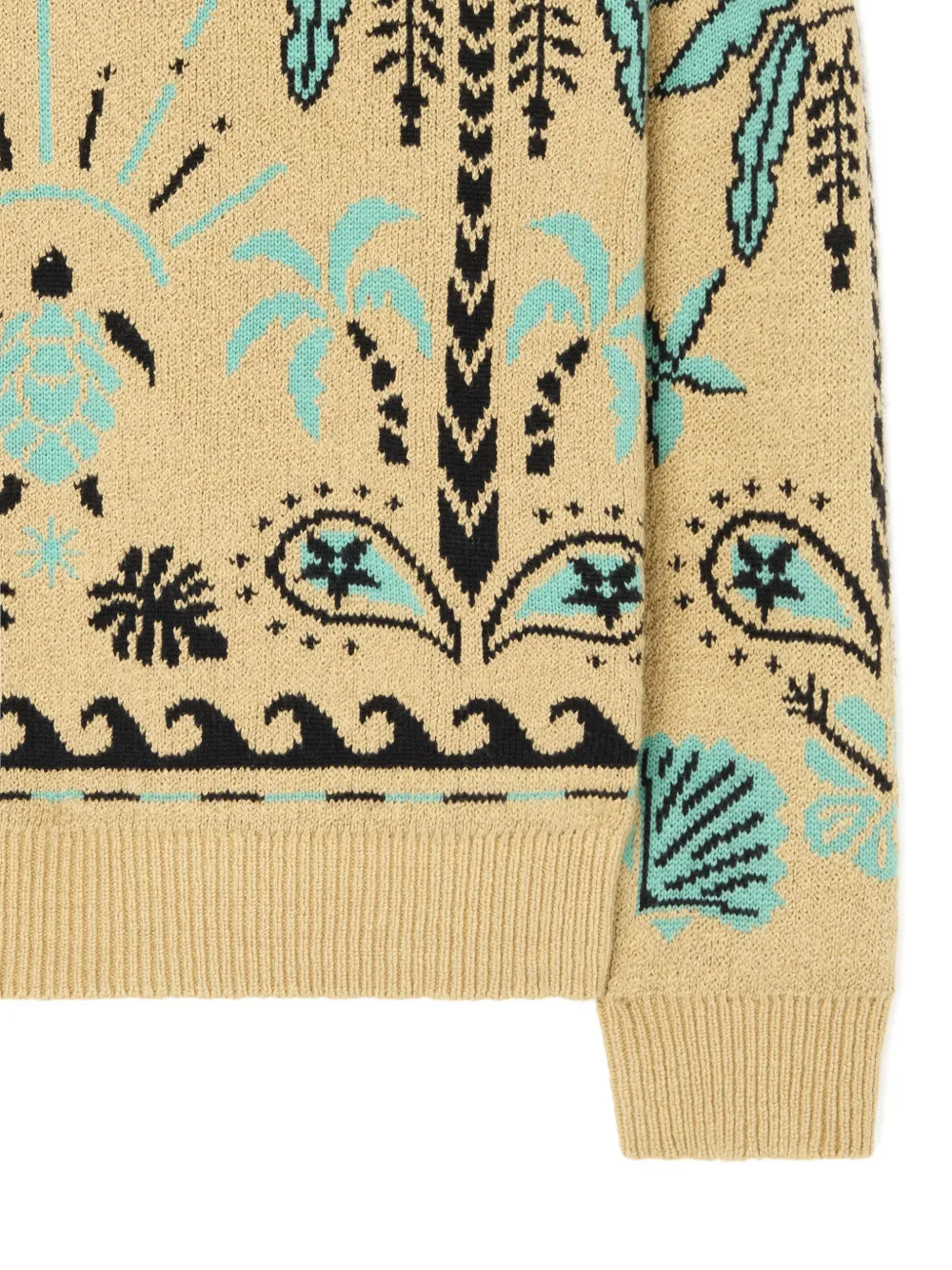 Alanui Sweater met print Beige