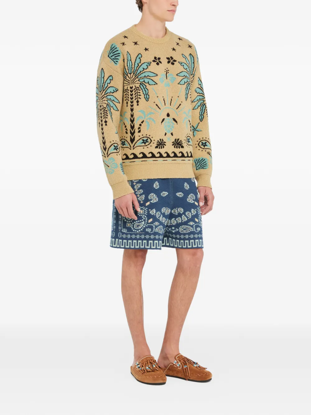  Alanui Echoes Of The Island Sweater - Neutrals 
