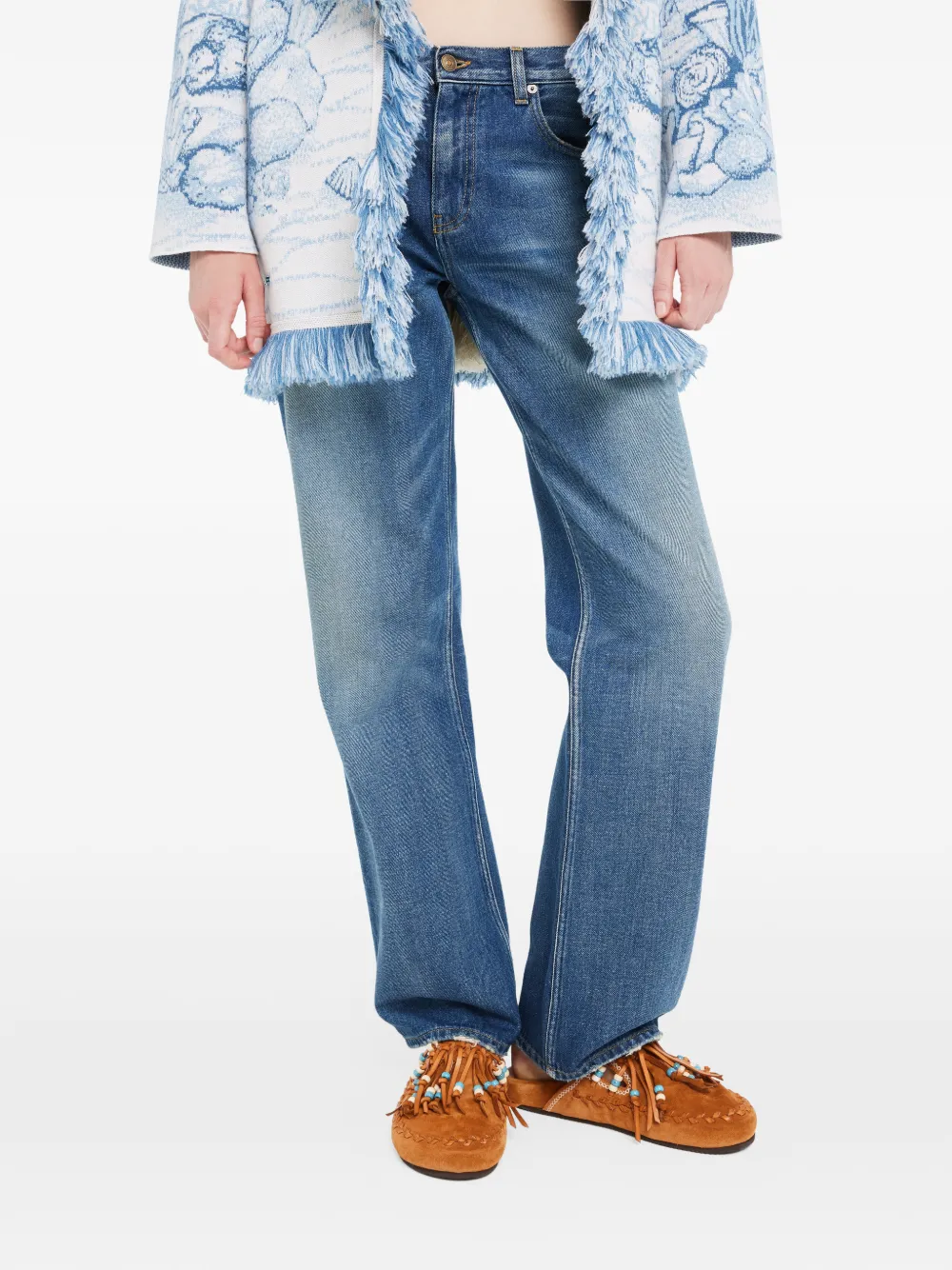 Alanui The Journey muiltjes met kralen Bruin