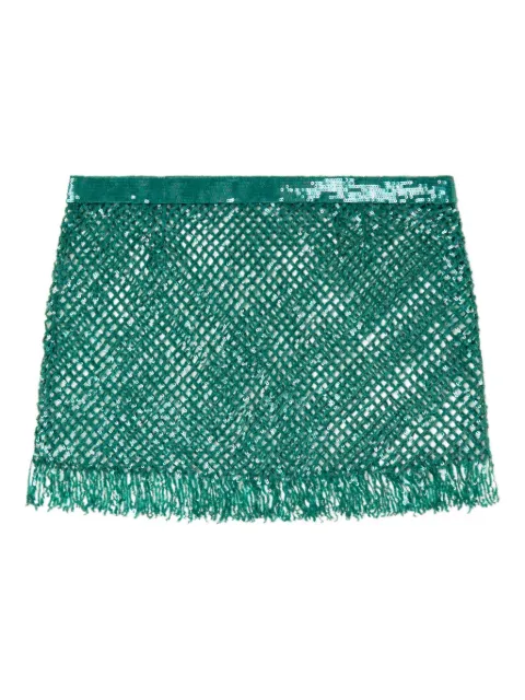 Alanui Nothing But Light fringed mini skirt