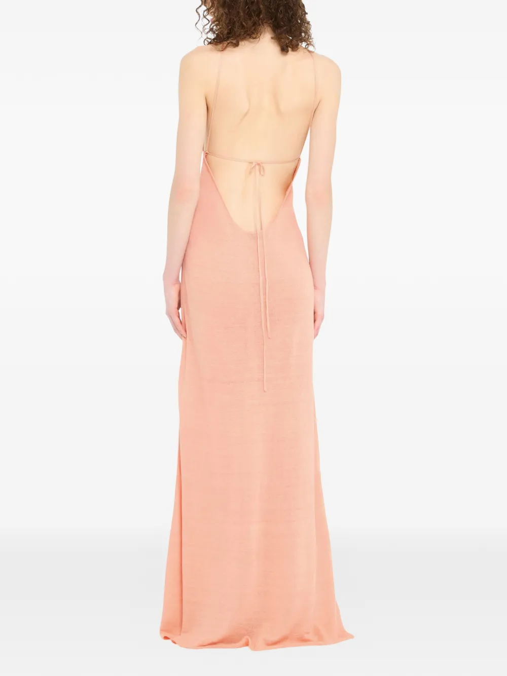 Alanui Maxi-jurk met halternek Beige