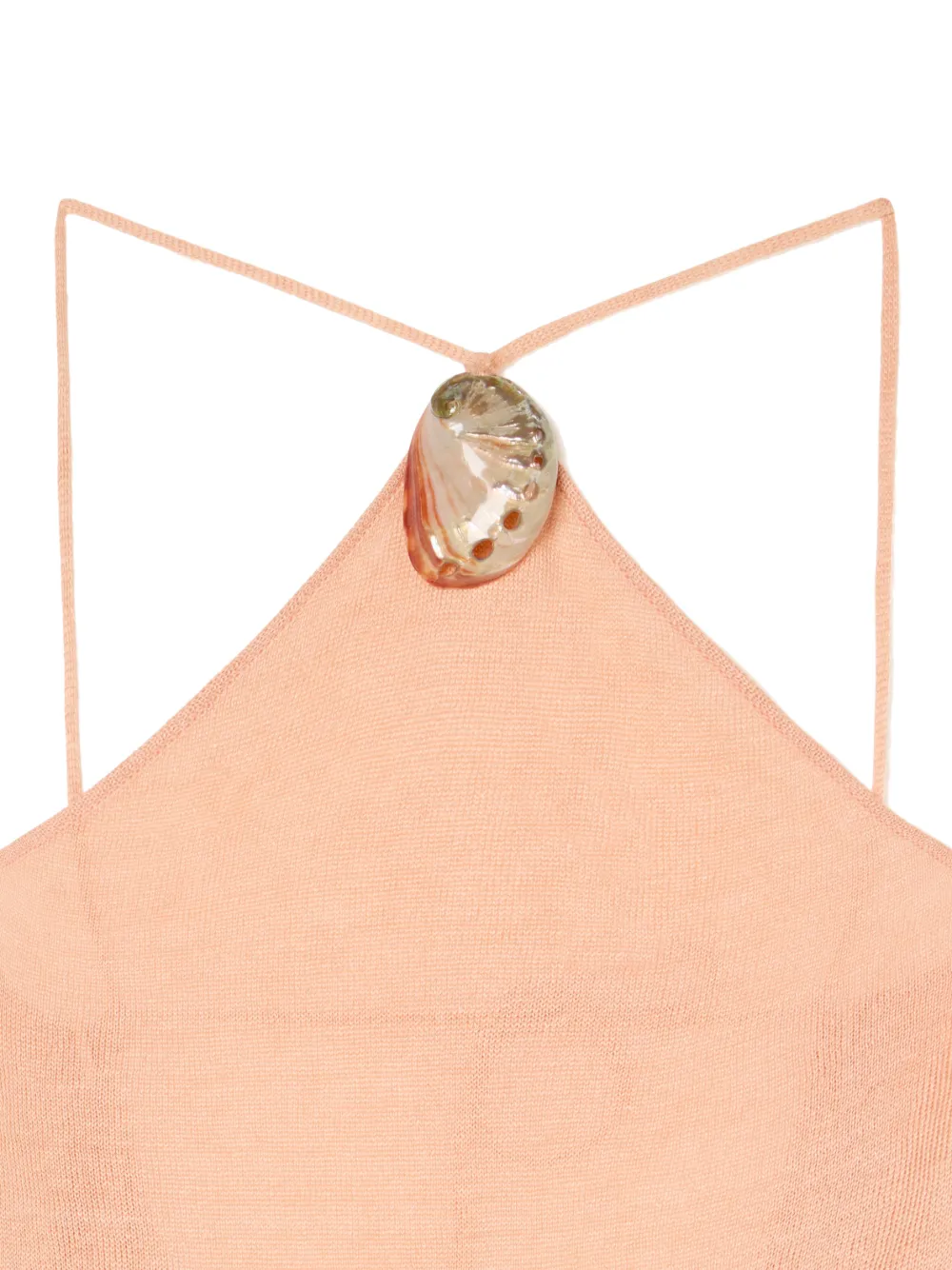 Alanui Maxi-jurk met halternek Beige