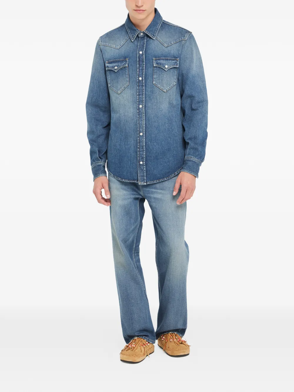 Alanui Denim overhemd Blauw
