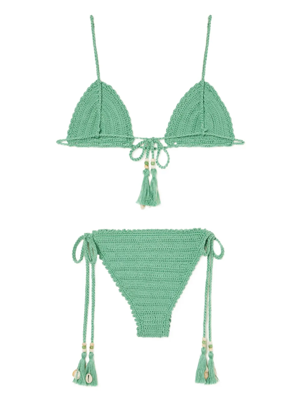  Alanui Bikini Sea Nomad Con Borla - Verde 