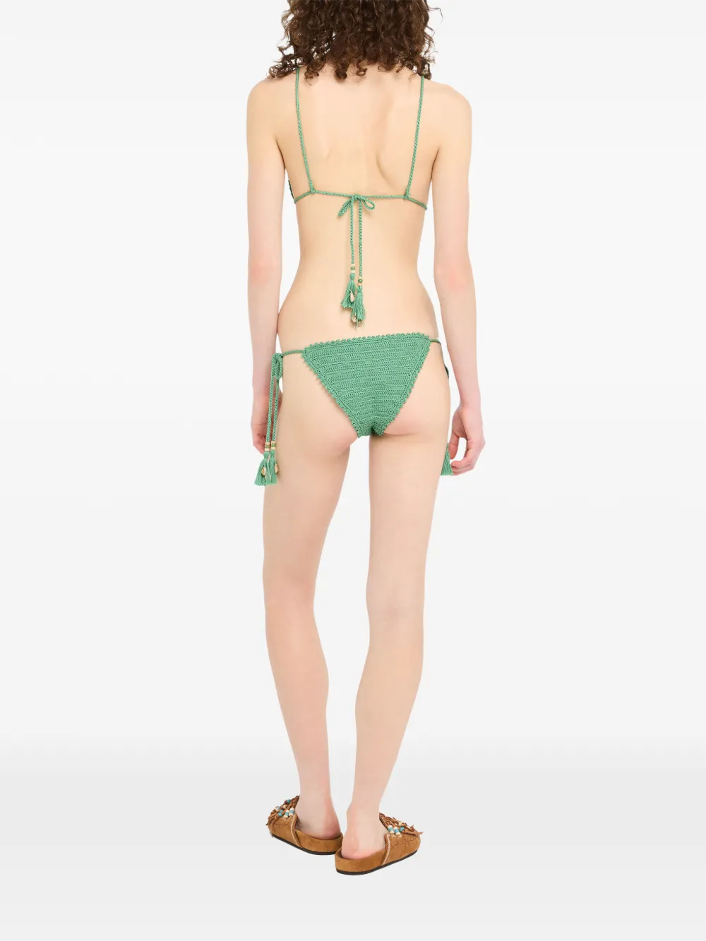 Alanui Sea Nomad bikini met kwastje Groen