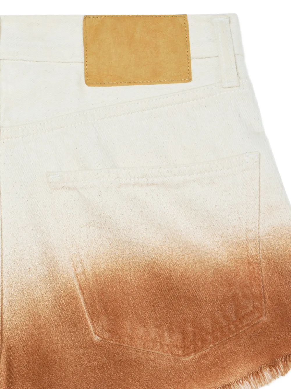 Alanui Shades Of Eden Denim Shorts - Neutrals 