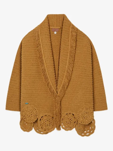 Alanui Island Memories fringed cardi-coat